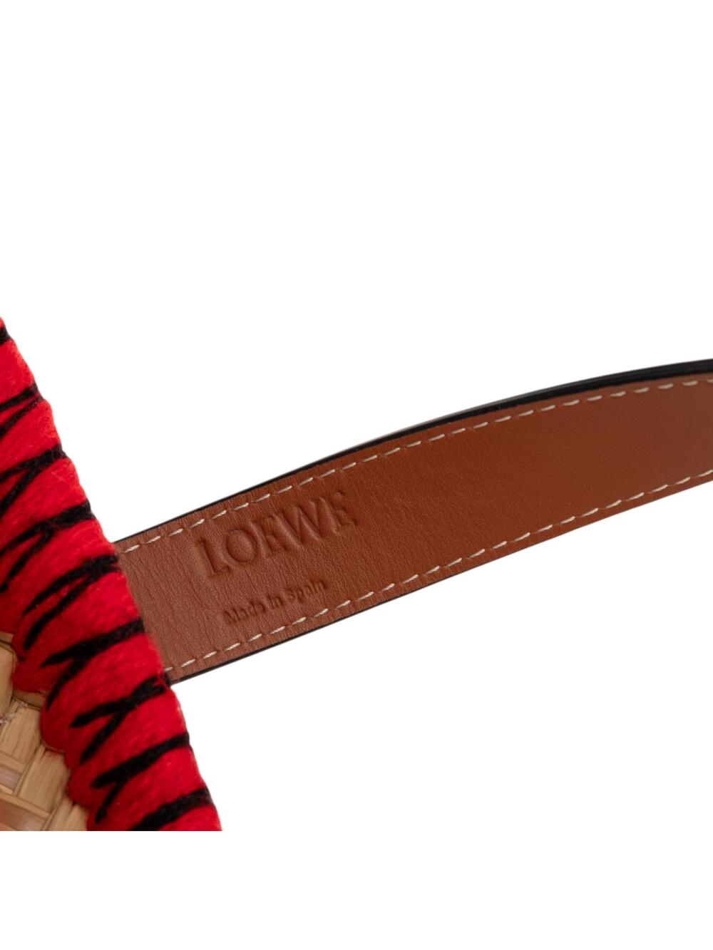 Loewe Small Raffia Animal Embroidered #278663l70b View 5